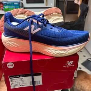 New Balance Fresh Foam X 1080 v14 Navy and Peach Sneakers